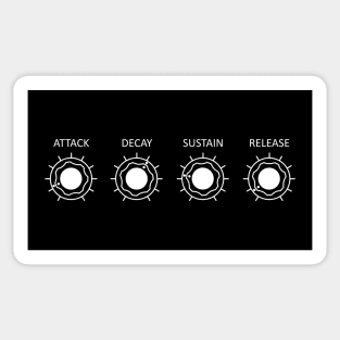 Analogue Synthesizer ADSR Sticker